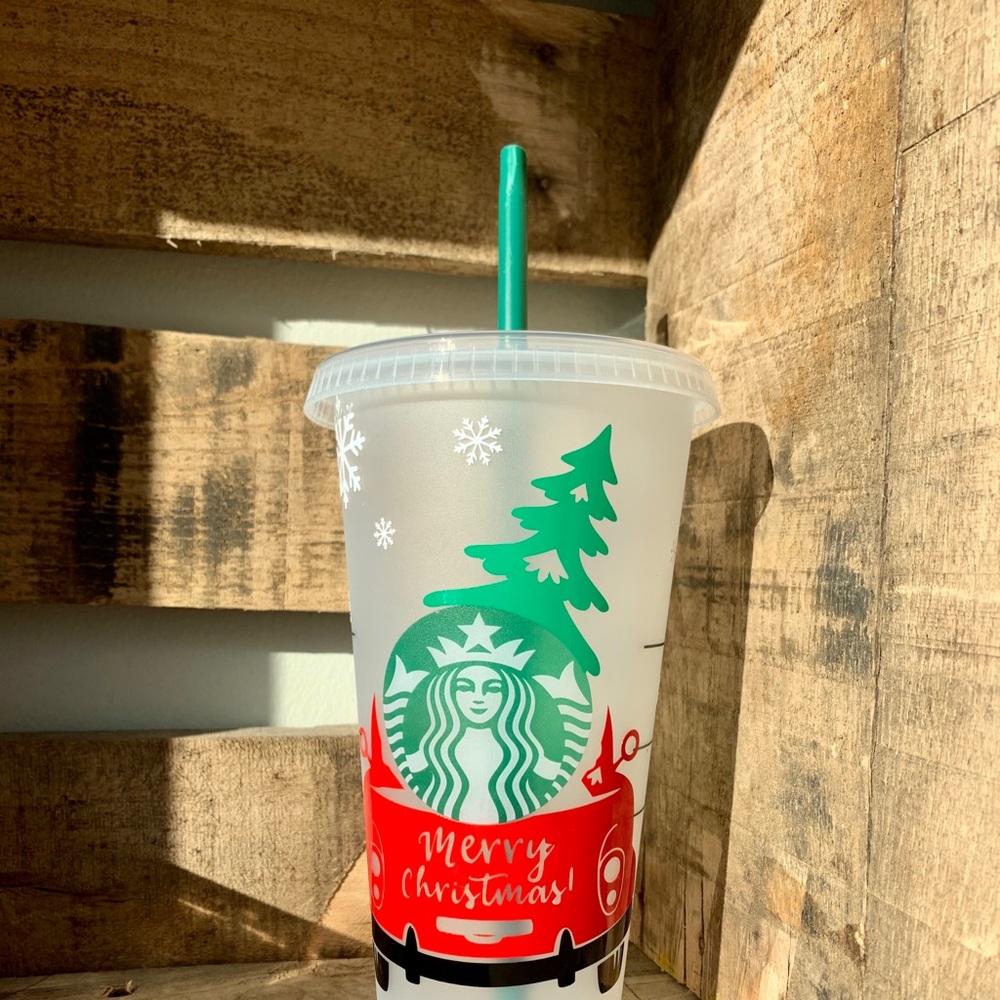 Christmas Truck Starbucks Cup